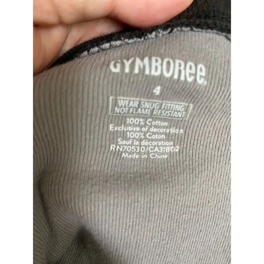 Gymboree Unisex Pajamas Sz 4 Spiderweb Halloween Shop Gymmies‎ PJs Gray Black